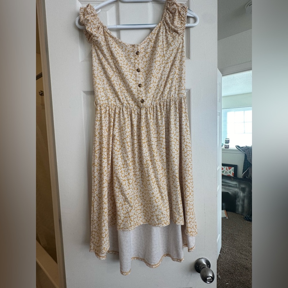 Yellow floral Dress